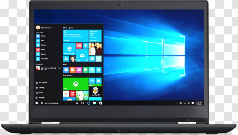 Lenovo ThinkPad Yoga 370 20J Laptop X1 Carbon Intel - Thinkpad 20j Transparent PNG