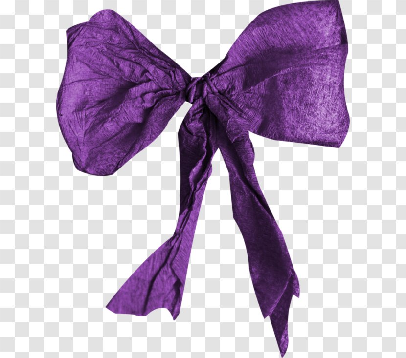 Purple Ribbon - Magenta - Bowknot Material Transparent PNG