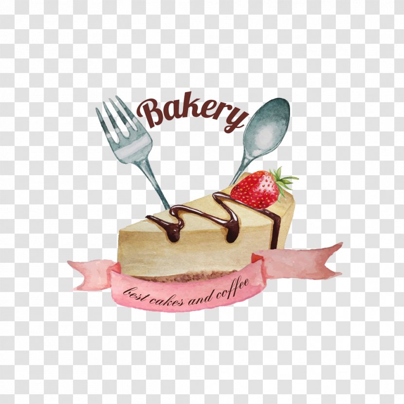 Watercolor Painting Drawing Spoon Illustration - Photography - On The Cake Knife And Fork Transparent PNG