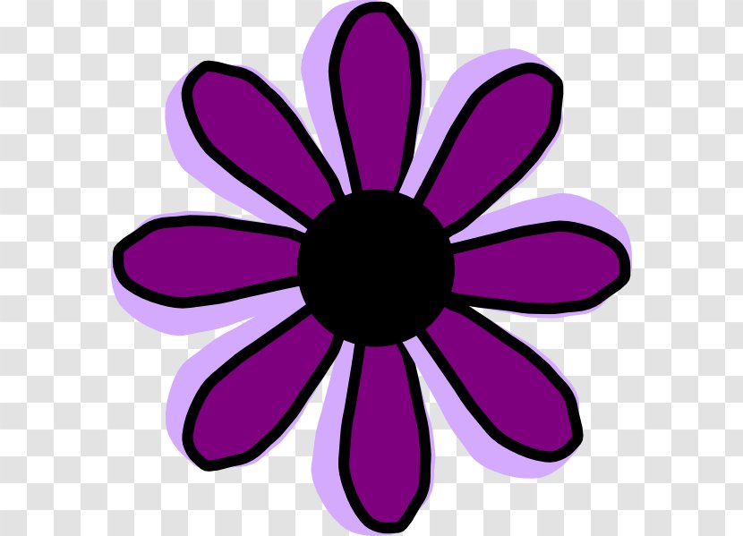 Purple Pink Flowers Clip Art - Petal - Clipart Transparent PNG