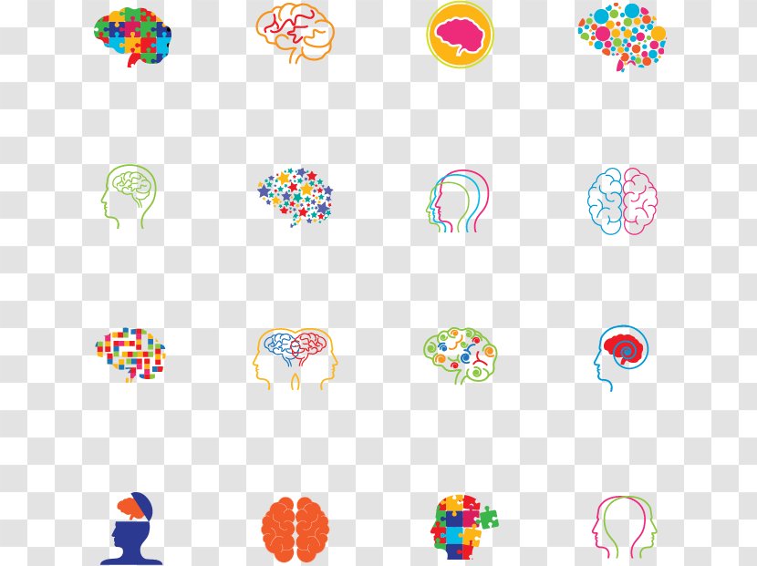 Graphic Design Clip Art - Area - Brain Color Theme Vector Material Transparent PNG