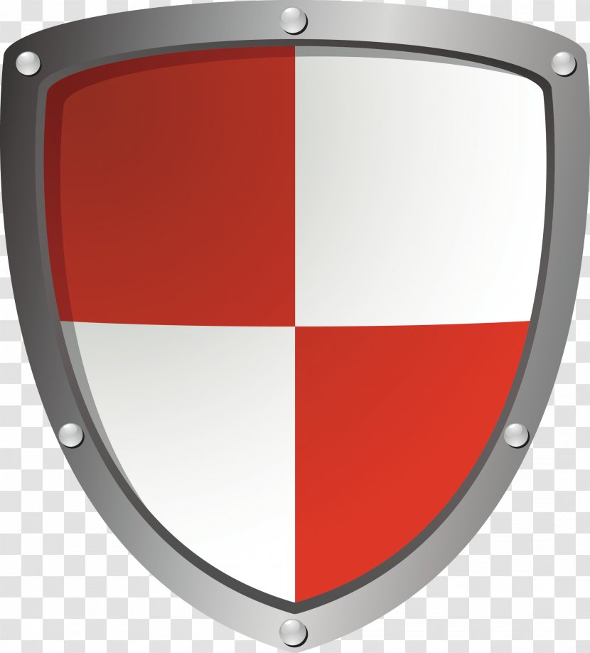 Firewall Download Hacker - Red - Simple Shield Transparent PNG