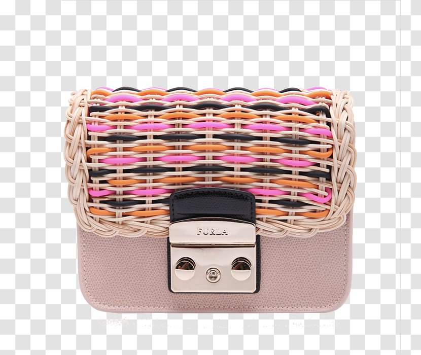 Handbag Furla Tmall Taobao - Bag - Ms. Shoulder Messenger Stitching Design Transparent PNG