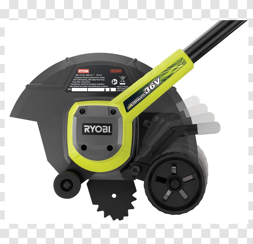 Battery Charger Edger String Trimmer W/o 18 V Ryobi One+ Cordless - Hardware - Garden Lawn Transparent PNG