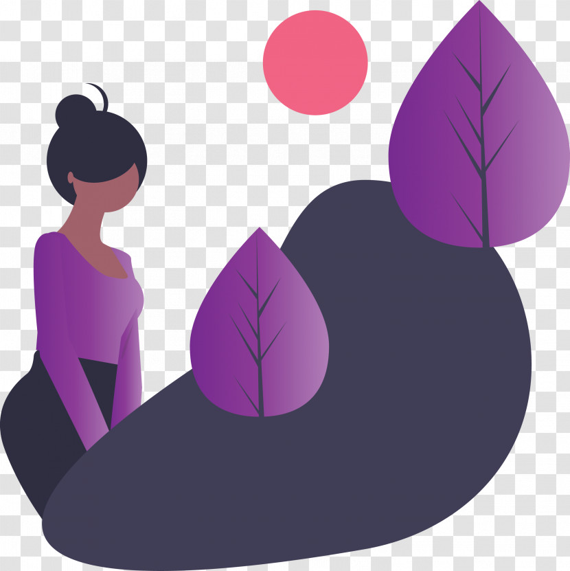 Purple Violet Tree Furniture Plant Transparent PNG
