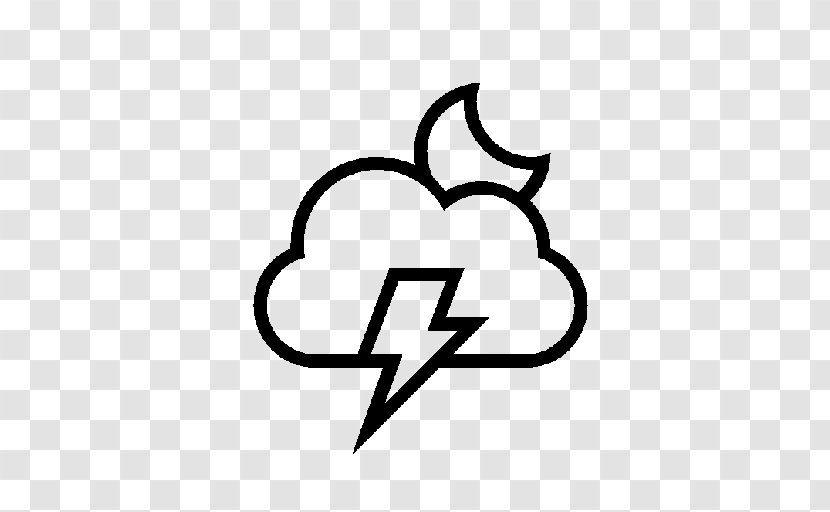 Thunderstorm Cloud Lightning Symbol - Tree Transparent PNG
