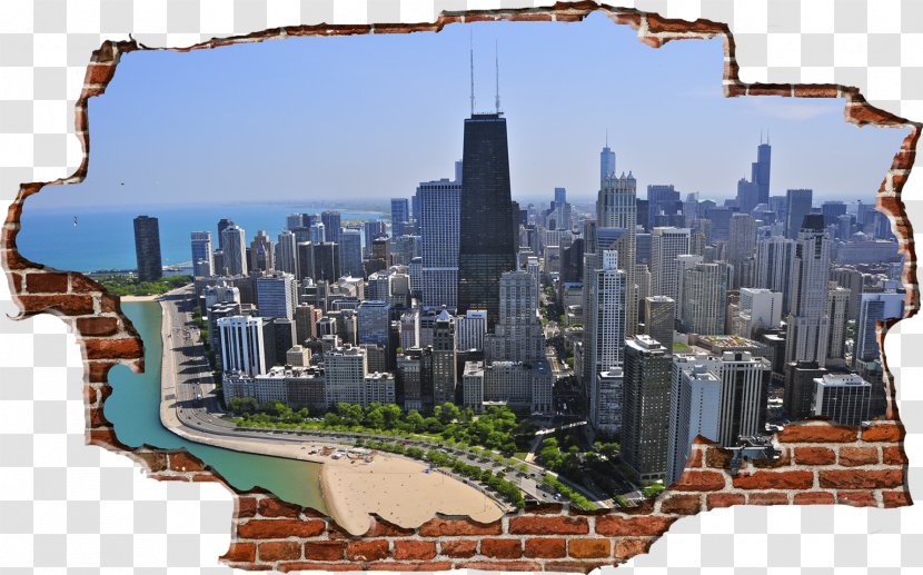 Uptown Business Wall Decal Chicago Skyline Art Transparent PNG