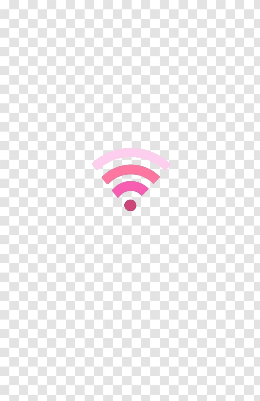 White Pattern - Magenta - Pink Wifi Transparent PNG