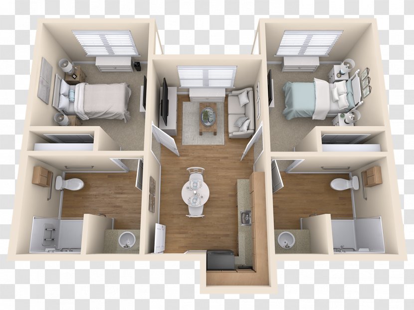 Apartment Assisted Living Floor Plan Bedroom Transparent PNG