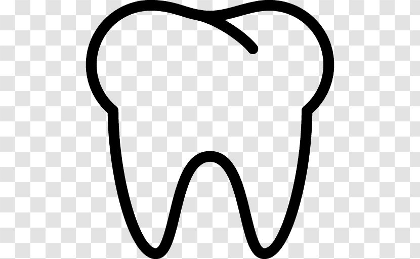 Human Tooth Dentist Clip Art - Silhouette - Dente Transparent PNG