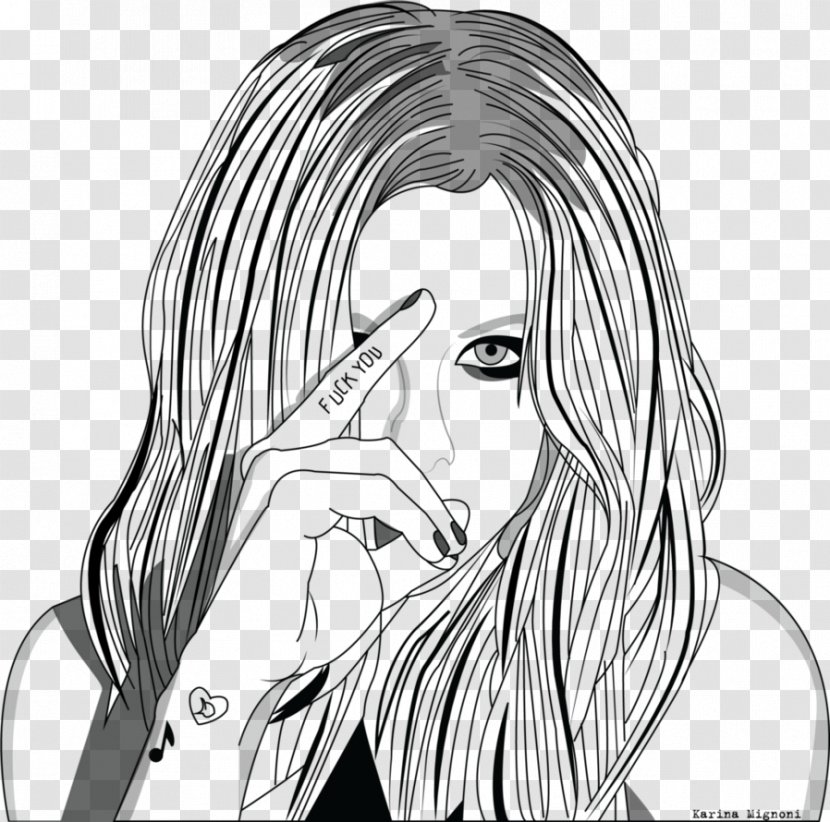 Drawing Under My Skin Photography Line Art - Heart - Avril Lavigne Transparent PNG