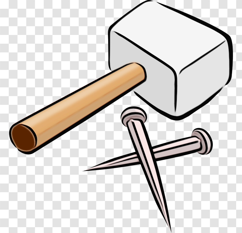 Mallet Hammer Cylinder Transparent PNG