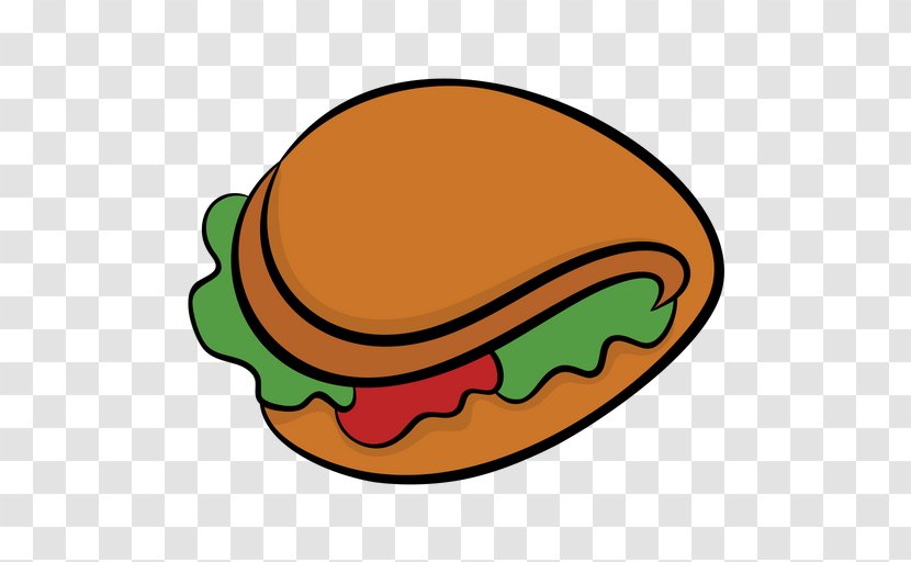 Junk Food Cartoon - Sandwich - American Bun Transparent PNG