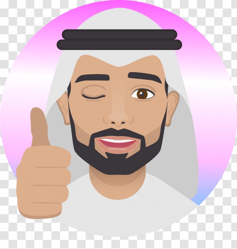 Arab World Emoji Arabian Peninsula Arabs Sticker - Finger Transparent PNG