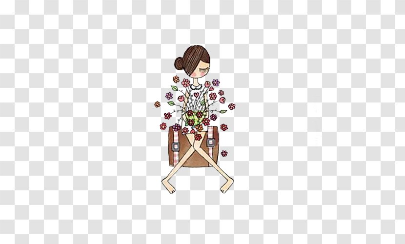 Monica Drawing Idea Illustration - Frame - Take The Bouquet Transparent PNG
