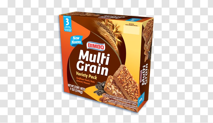 Breakfast Cereal Grupo Bimbo Multigrain Bread Sunflower Seed - Sweet Transparent PNG