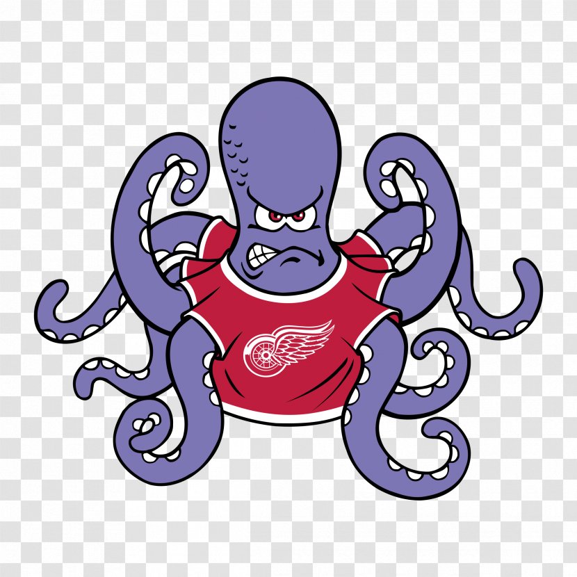 Detroit Red Wings National Hockey League Vector Graphics Clip Art Logo - Flower - Doctor Octopus Transparent PNG