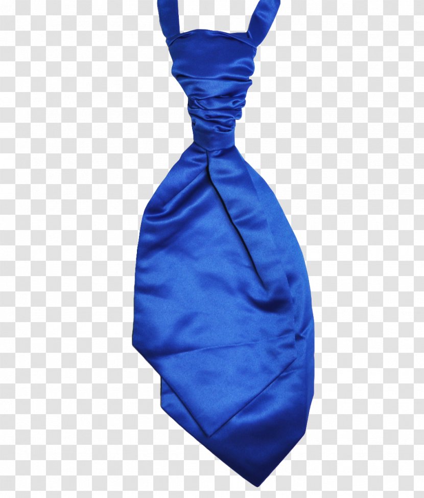 Cobalt Blue Necktie Cravat Dress - White Transparent PNG