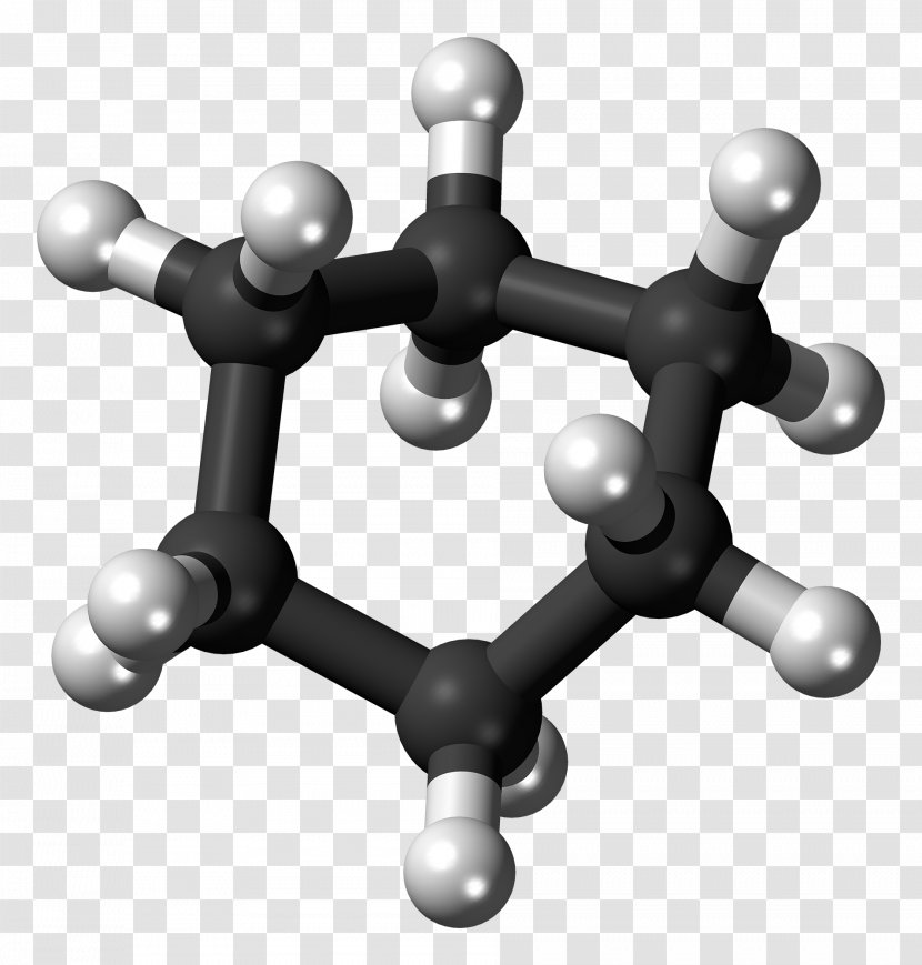 Ball-and-stick Model Heterocyclic Compound Molecular Molecule Space-filling - Hardware Transparent PNG