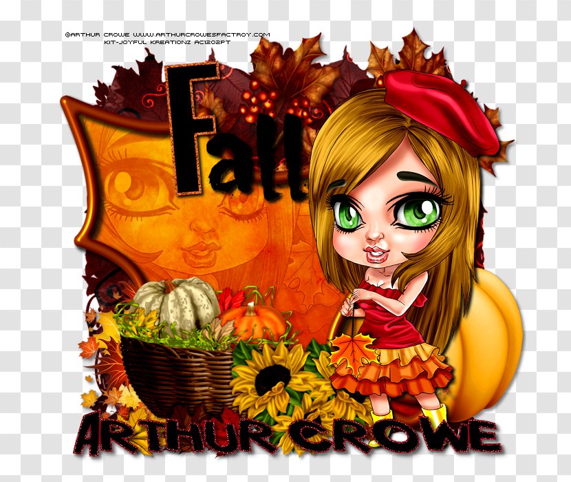 Cartoon Desktop Wallpaper Flower Character - Fiction - Autumn Promotion Transparent PNG