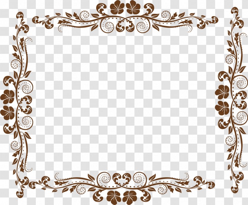 Europe Picture Frame Ornament - Cute Pattern Border Transparent PNG