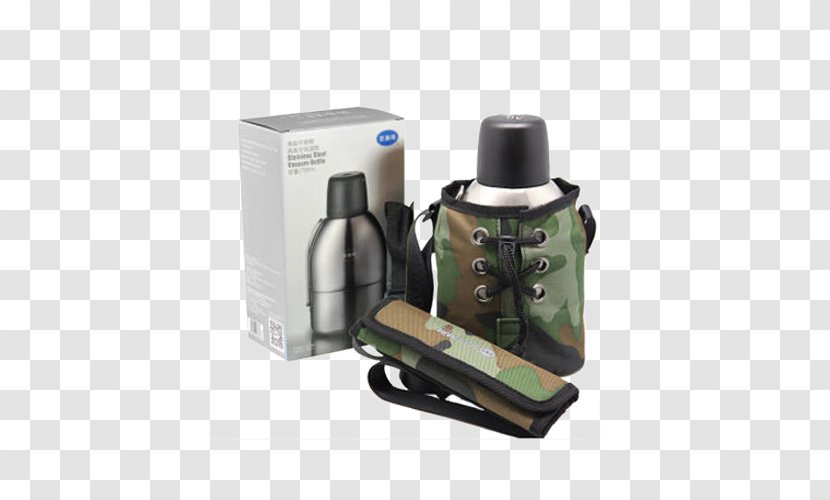 Water Bottle Canteen Vacuum Flask Stainless Steel - Portable Outdoor Travel Kettle Military Transparent PNG