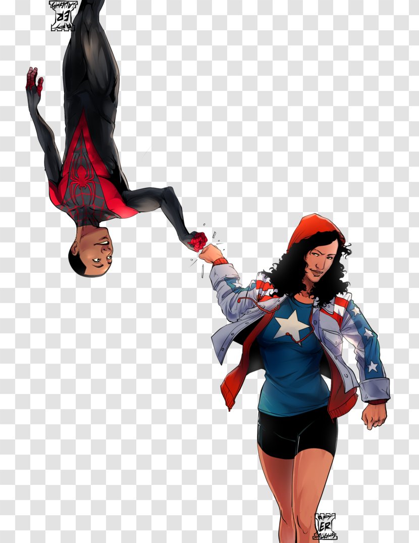 Spider-Man Iron Fist Captain America Miss Young Avengers - Ultimate Marvel - Spider-man Transparent PNG