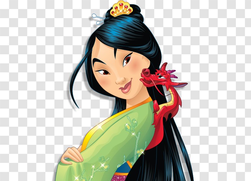 Fa Mulan Mushu Princess Jasmine Pocahontas Rapunzel - Cartoon Transparent PNG