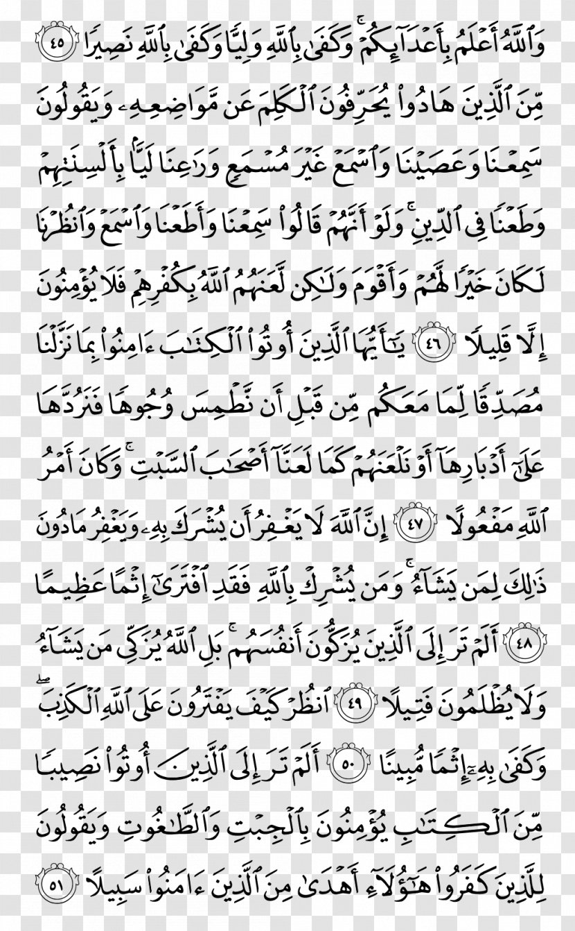 Qur'an Juz 5 Juz' Surah Noble Quran - Annisa - Kareem Transparent PNG