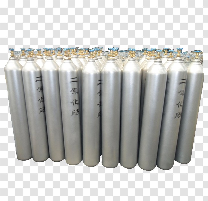 Steel Gas Cylinder Carbon Dioxide - High Pressure Cordon Transparent PNG
