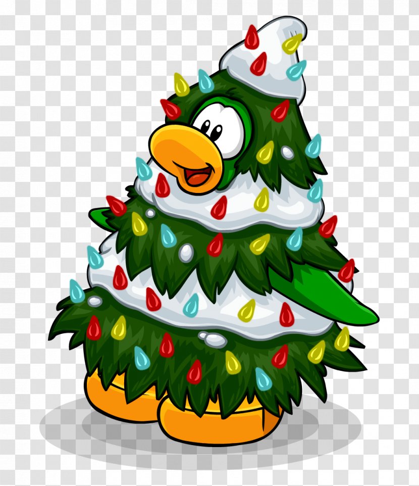 Club Penguin Christmas Tree - Holiday Ornament - Holidays High-Quality Transparent PNG