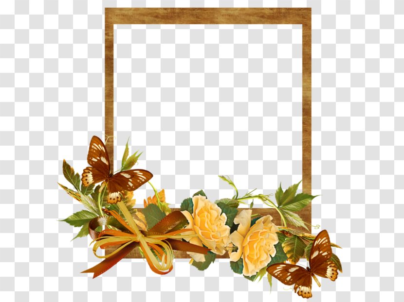 Flower Clip Art - Petal - Autumn Flowers Frame Transparent PNG