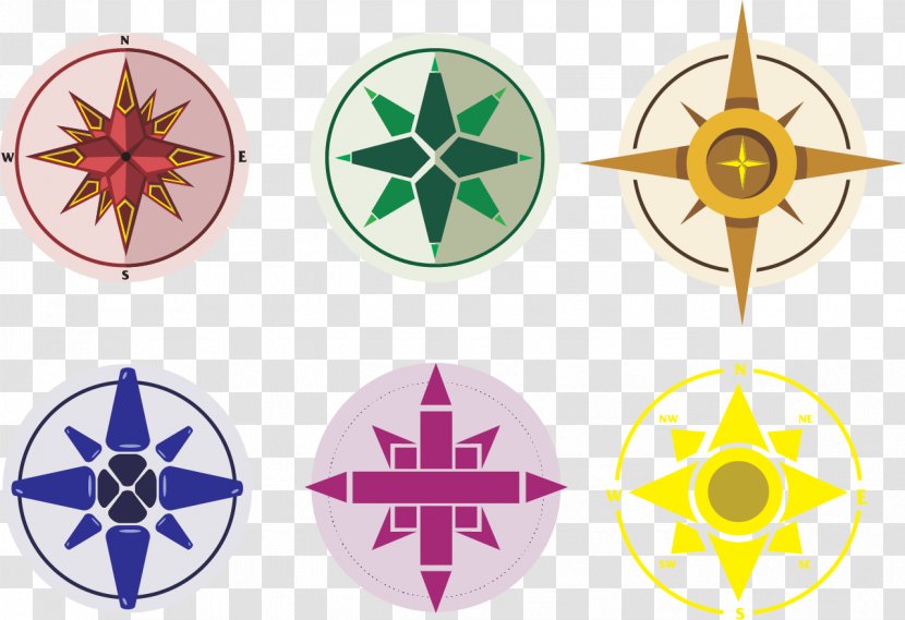 Compass Stock Illustration Icon - Symmetry - Vector Color Transparent PNG