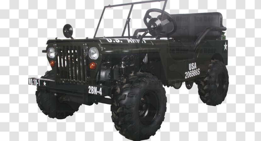 Willys Jeep Truck MINI Cooper MB Go-kart - Side By - Army Transparent PNG