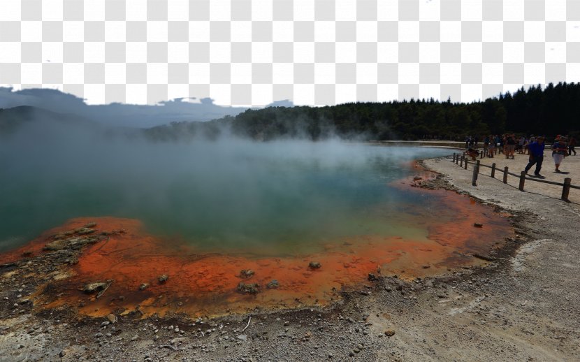 Taupo Champagne Pool Rotorua South Island - Hot Spring - New Zealand Thirteen Transparent PNG