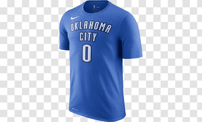 Oklahoma City Thunder T-shirt NBA Nike - Sports Fan Jersey Transparent PNG