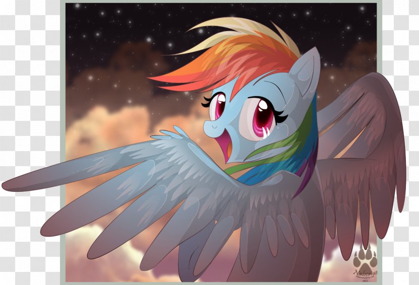 Rainbow Dash Pinkie Pie Pony Twilight Sparkle Fluttershy - Cartoon - Starry Sky Transparent PNG