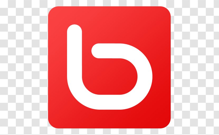 Square Text Brand Sign - Red - Bebo Transparent PNG