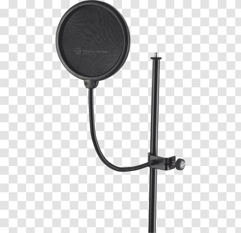 Microphone Stands Pop Filter Recording Studio Professional Audio - Cartoon Transparent PNG