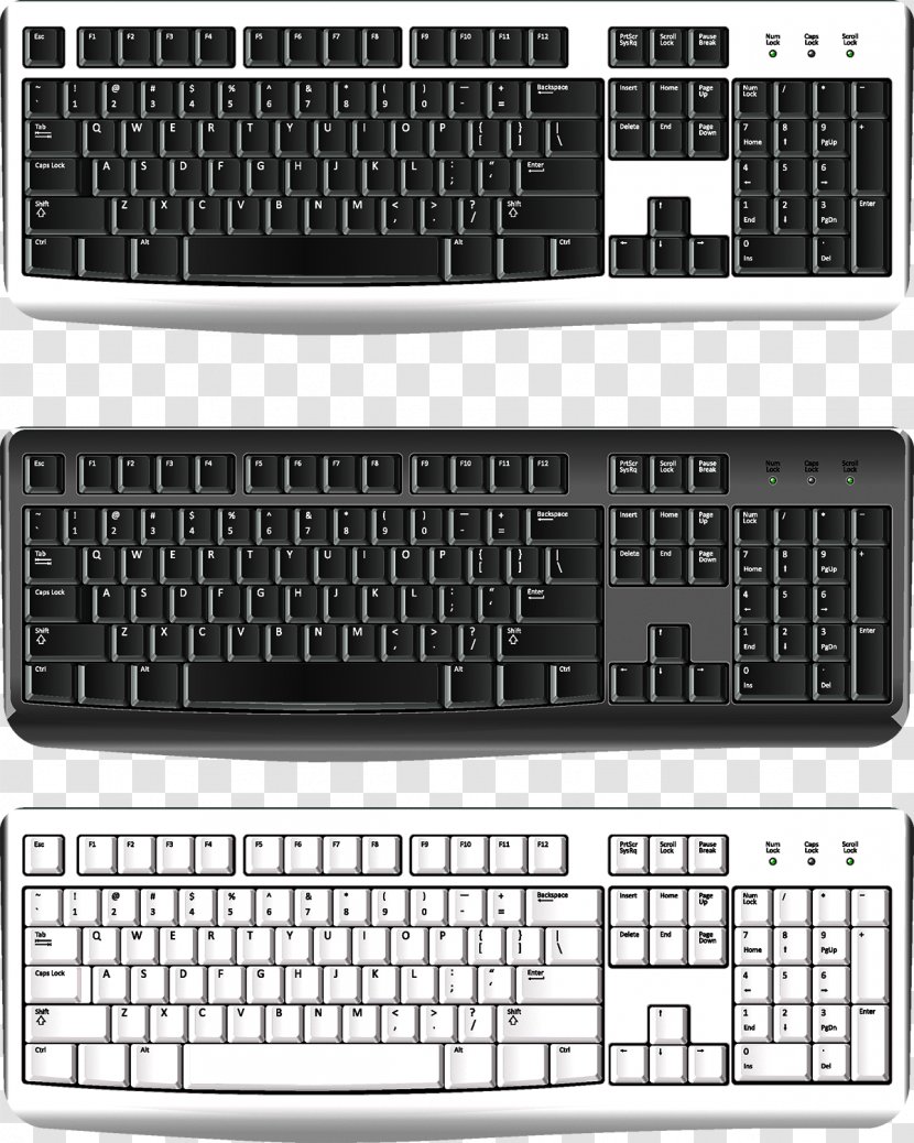 Computer Keyboard Mouse - Laptop Part Transparent PNG