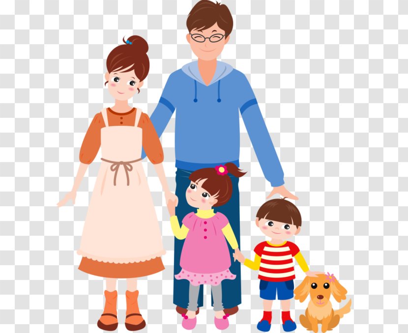 Family Drawing Clip Art - Frame - A Happy Cartoon Transparent PNG