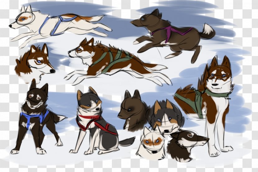 Cartoon Dog - Husky - Canadian Eskimo Akita Transparent PNG