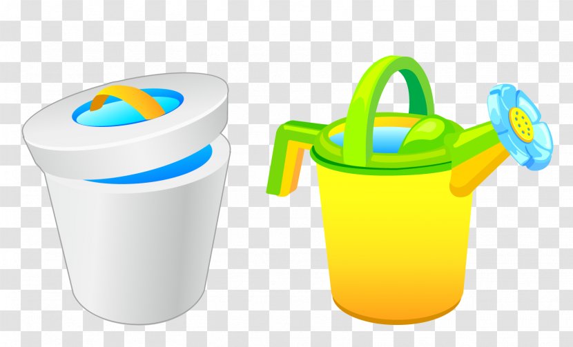Bucket - Plastic - Vector Transparent PNG