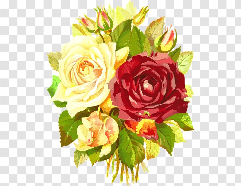 Rose Flower Floral Design Vector Graphics Clip Art - Order - Bouquet Drawing Beautiful Flowers Transparent PNG