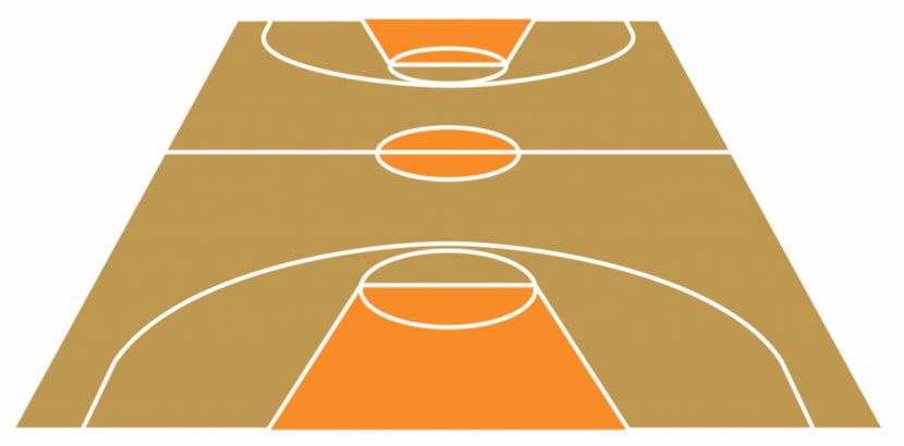 Basketball Court Key Clip Art - Computer - Outside Cliparts Transparent PNG
