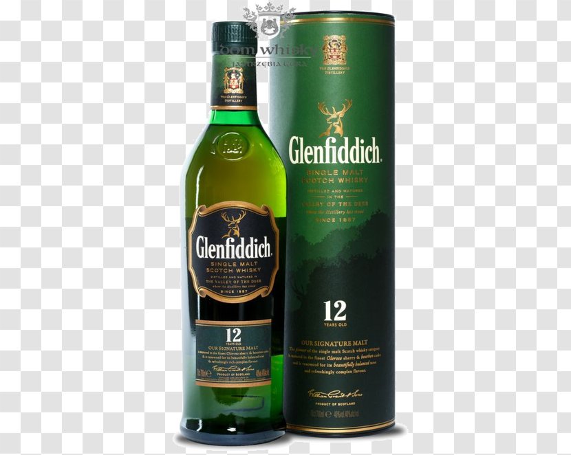 Scotch Whisky Single Malt Glenfiddich Speyside Whiskey - Distilled Beverage Transparent PNG