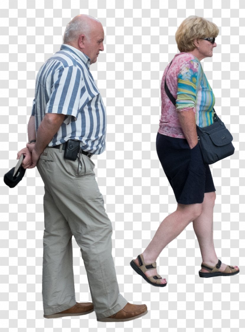 Walking Old Age T-shirt Adult Arm - Communication Transparent PNG