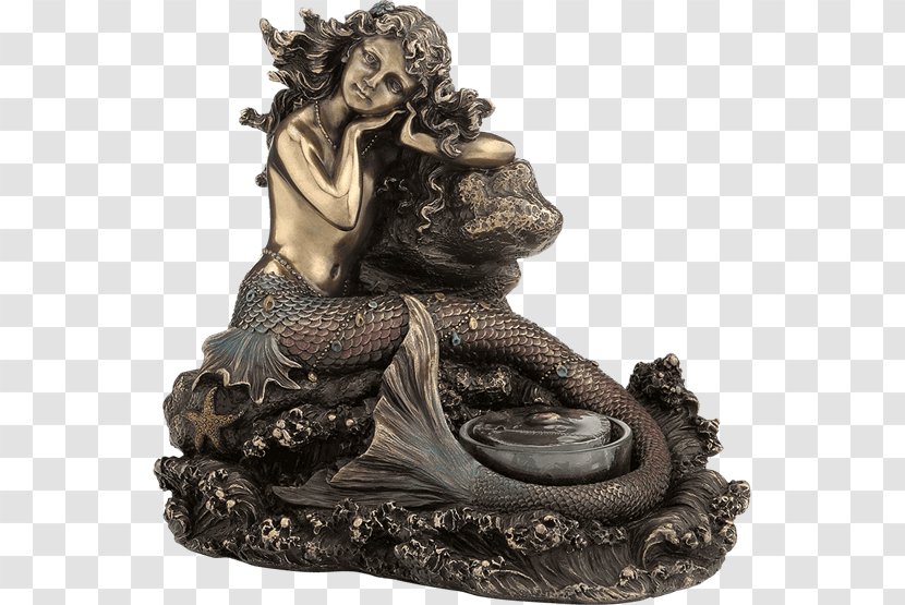 Mermaid Sculpture Statue Sea Figurine - Stone Carving - Rock Transparent PNG