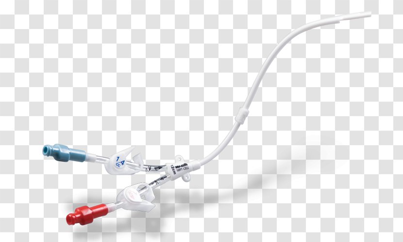 Dialysis Catheter Hemodialysis Lumen Central Venous - Electronics Accessory - Vein Transparent PNG