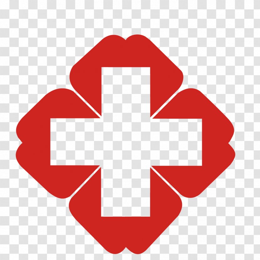 Hospital Logo Icon - Red - Vector Cross Transparent PNG